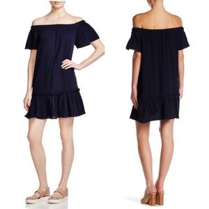 NWT Rebecca Taylor Off the Shoulder Gauze Dress